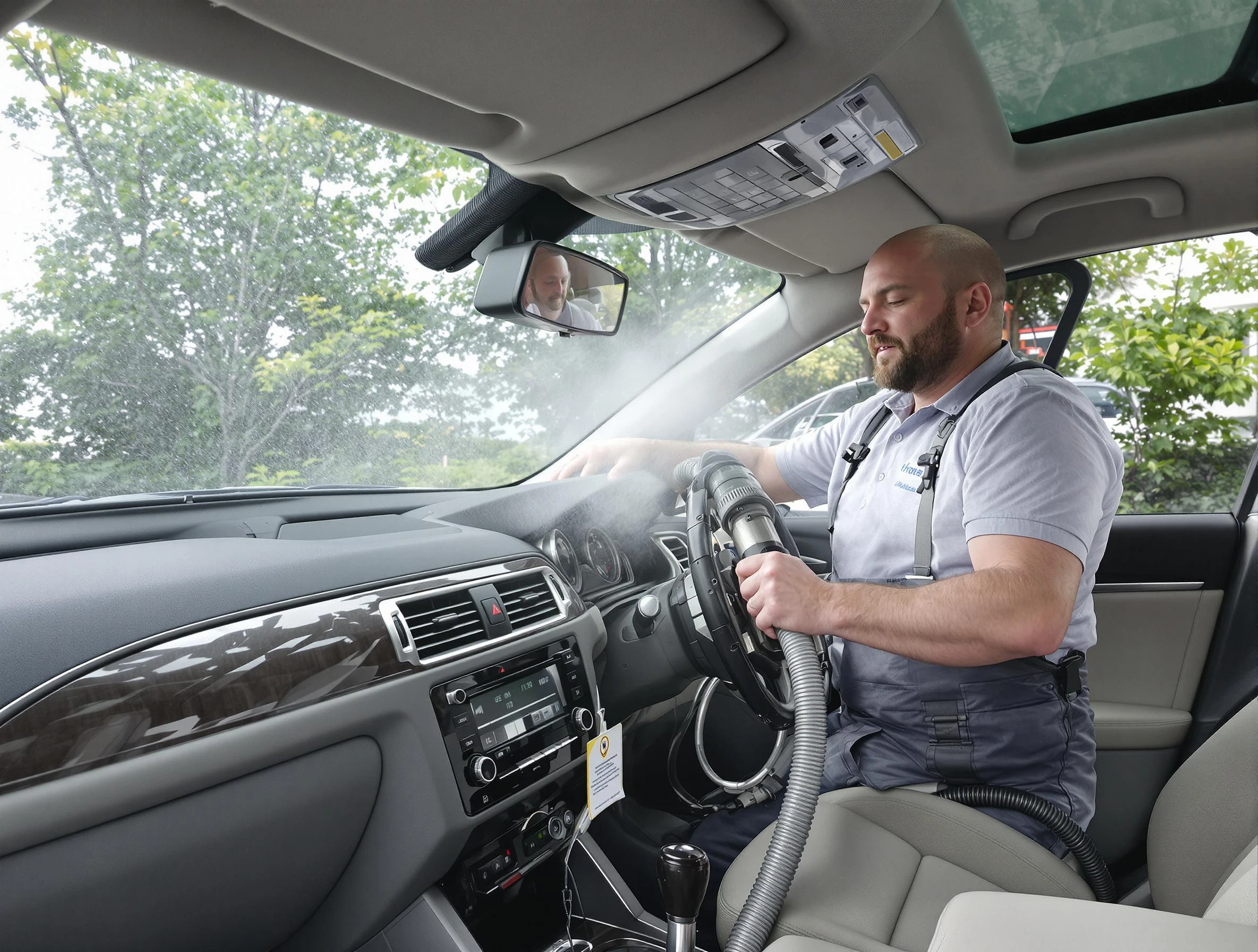 Washington Terrace Air Duct Cleaning specialist performing professional car duct cleaning in Washington Terrace