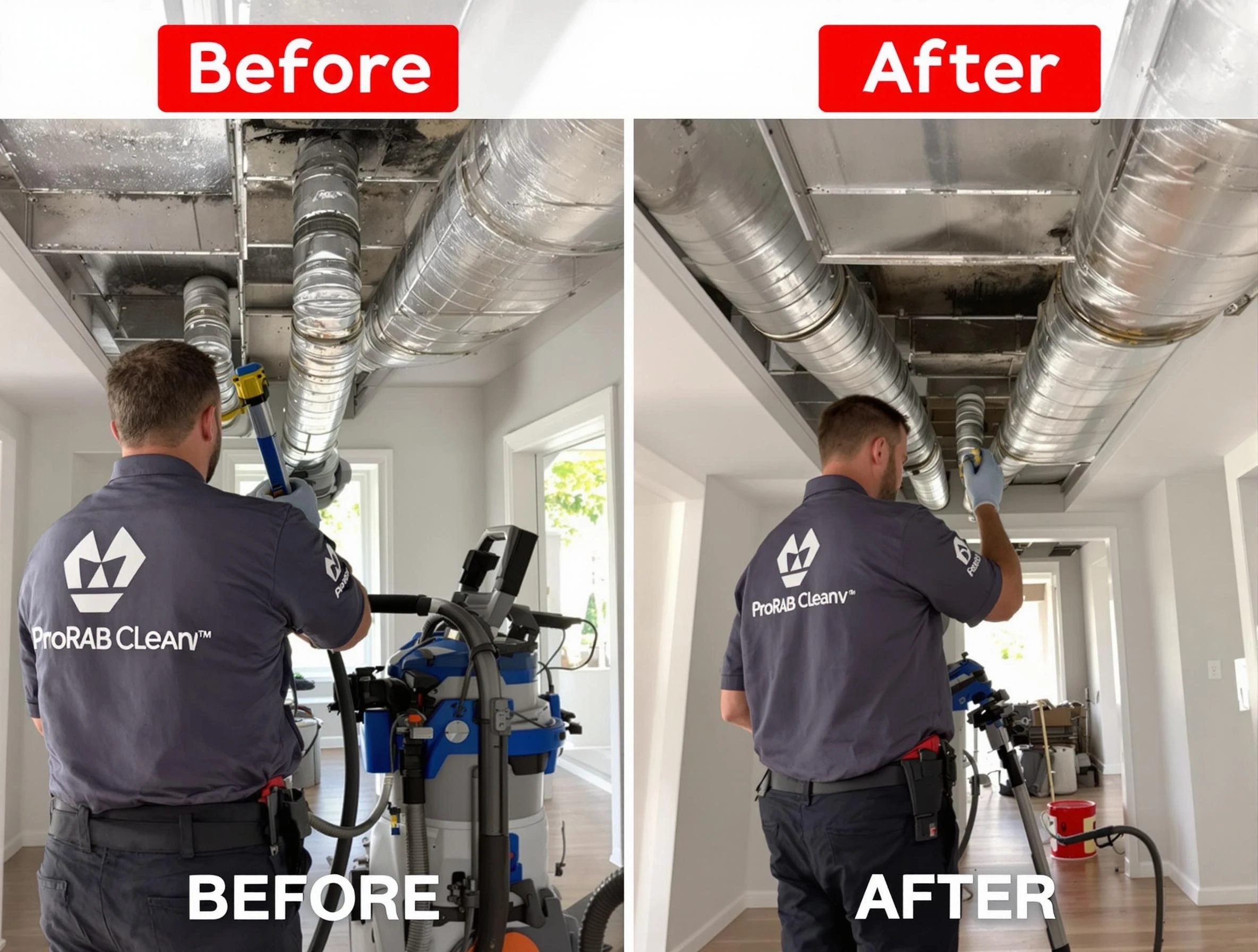 Washington Terrace Air Duct Cleaning expert performing thorough residential duct cleaning in a Washington Terrace home